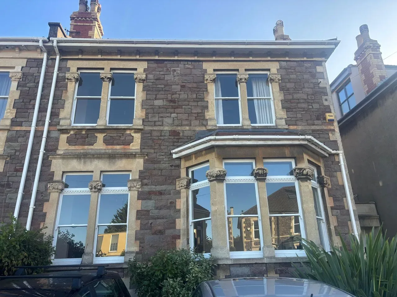 Double glazed sash window upgrade completed at a period property in Bristol