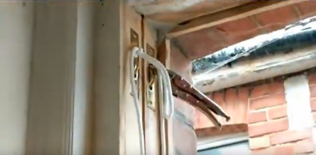 sash cords and pulleys being replaced
