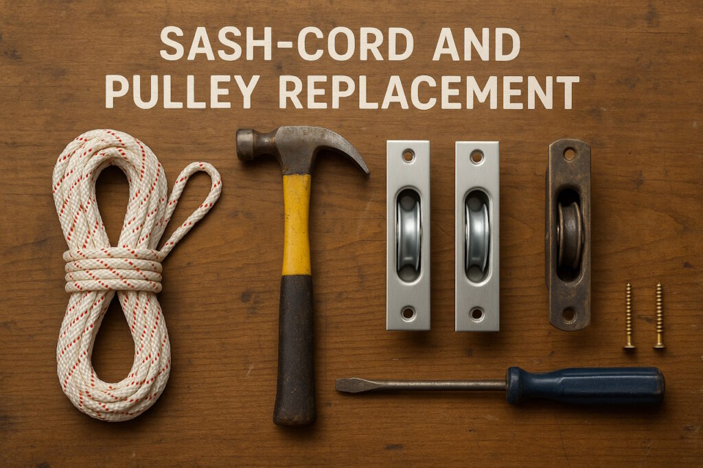 sash cords and pulleys