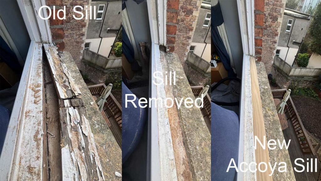 stages of restoration of sash windows